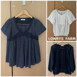 เสื้อผู้หญิงแบรนด์ LOWRYSFARMแท้💯%มือ2รายละเอียดเพิ่มเติมด้านล่างค่ะ