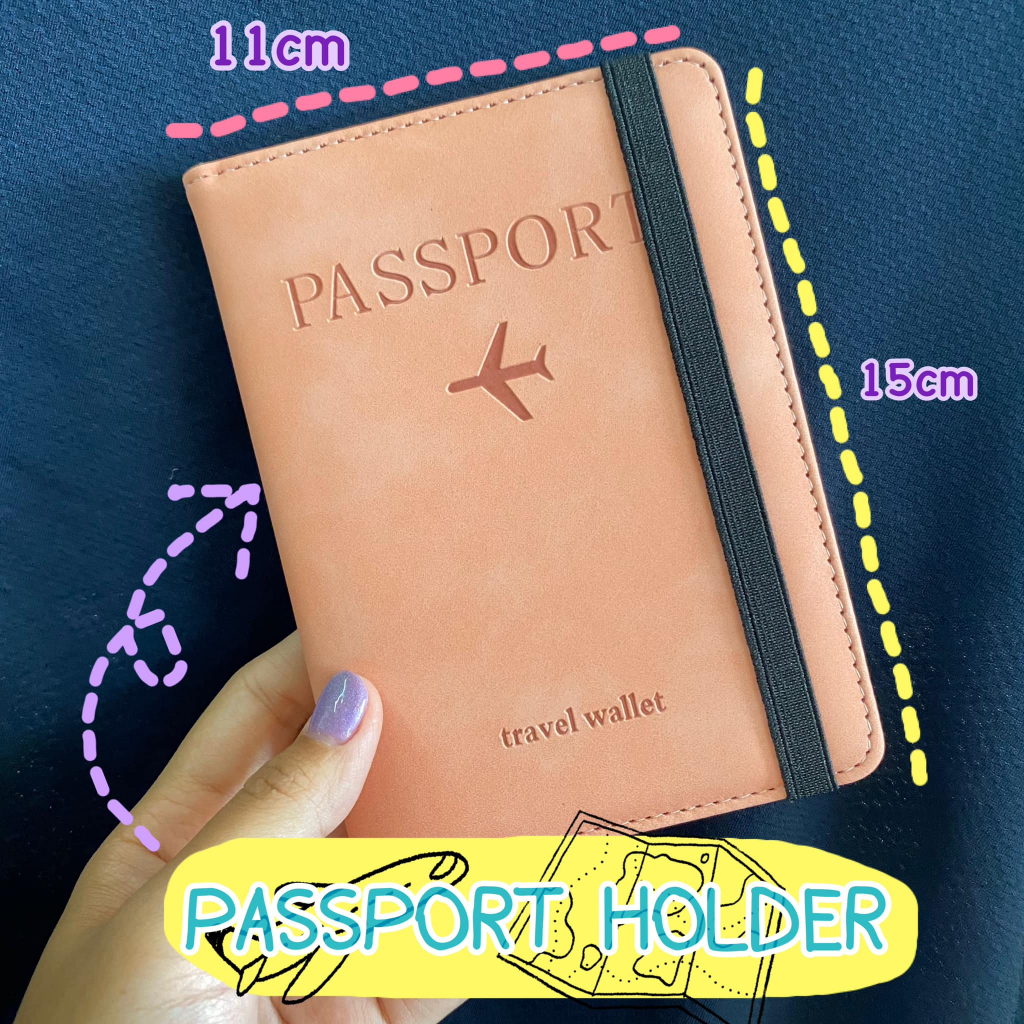 ปกพาสปอร์ต passport cover กระเป๋าใส่พาสปอร์ต กระเป๋าใส่เอกสารการเดินทาง RFID PASS พร้อมแผ่นป้องกันการส