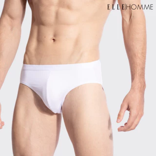 ELLE HOMME | แพ็ค 3 ชิ้น กางเกงในทรง Brief ขอบเล็ก ไม่รัดเอว ทอโลโก้ ELLE | KUB7925