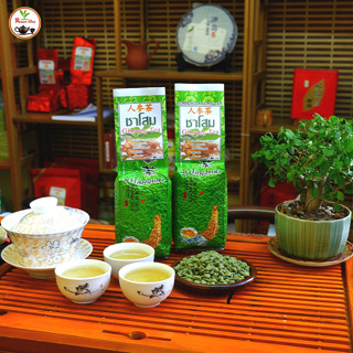 ชาโสม ชาโสมอู่หลง ออร์แกนิค ไม่มีน้ำตาล Genseng Oolong Tea 人参乌龙茶 200กรัม