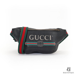 GUCCI BELT BAG COCO CAPITAN MINI BLACK CALF GHW