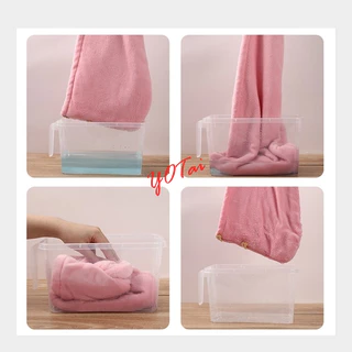 YOTAI ผ้าคลุมผมแห้งไว ผ้าเช็ดผมนาโน หมวกคลุมผมแห้งเร็ว มีให้เลือก5 สี สัมผัสนุ่มละมุ่น ซักทำความสะอาดง่าย