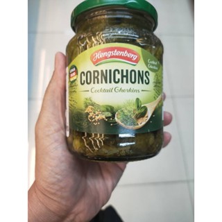 Hengstenberg Cornichons 190g.แตงกวาในน้ำส้มสายชูปรุงรส 190กรัม