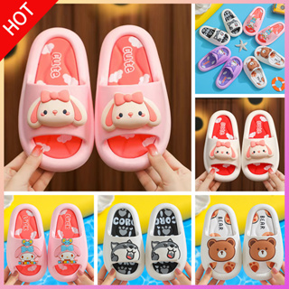 รองเท้าแตะเด็ก EVA พื้นหนา พื้นนิ่ม กันลื่น แฟชั่นฤดูร้อน สํ…