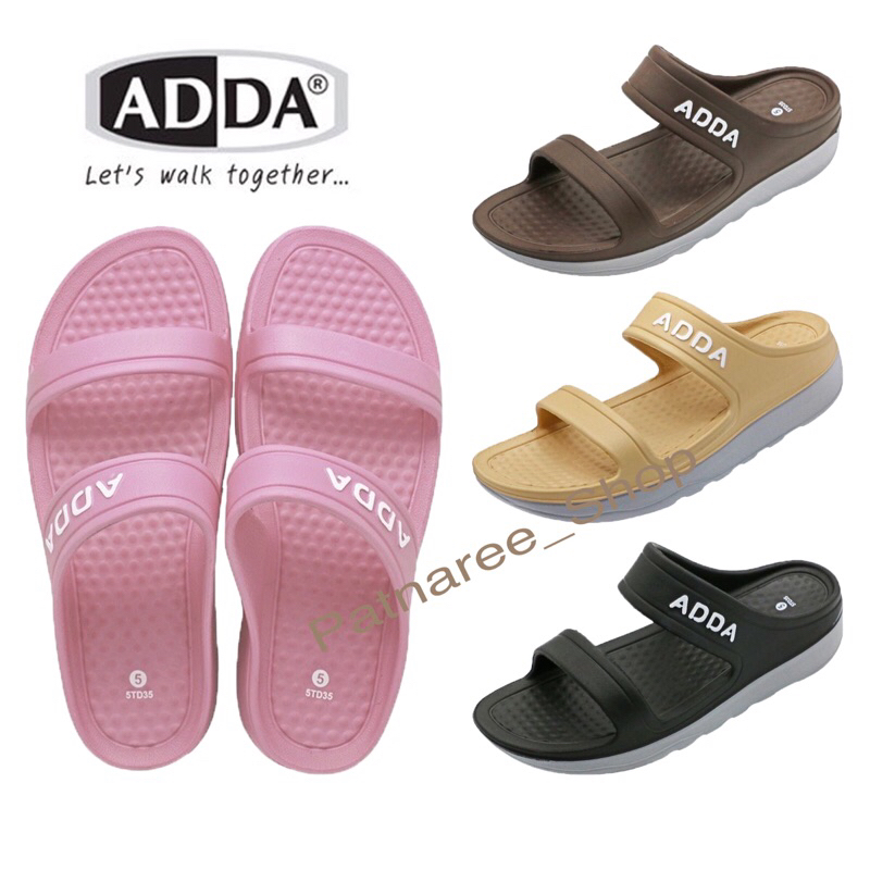 พร้อมส่ง ADDA รุ่น 5TD35-W2แท้ รองเท้าแตะ รองเท้าลำลอง