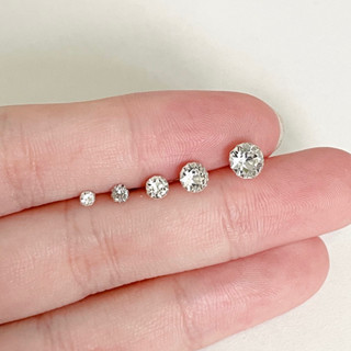 vela.cheeva : *silver925 / cz earring ต่างหูเงินแท้