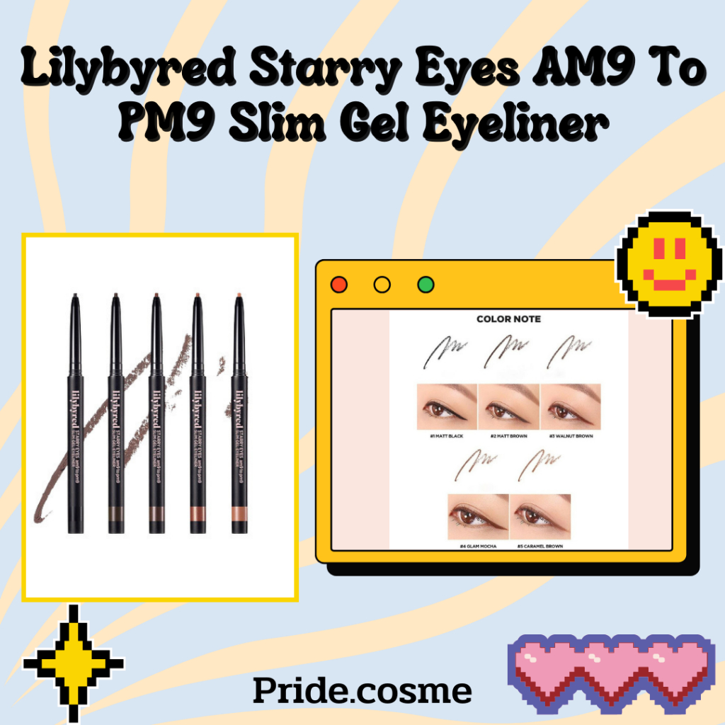 Lilybyred Starry Eyes AM9 To PM9 Slim Gel Eyeliner