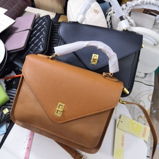 หนังวัวแท้ กระเป๋าสะพายข้าง Cross Body หน้าซองจดหมาย ขนาด 10 นิ้ว