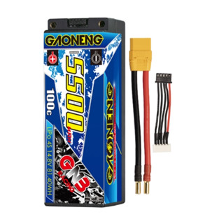 [แบตเตอรี่ 4เซล] GNB 4S 14.8V 5500mAh 100C 5mm Bullet Hard Case LiPo Battery แบตสำหรับรถบังคับ