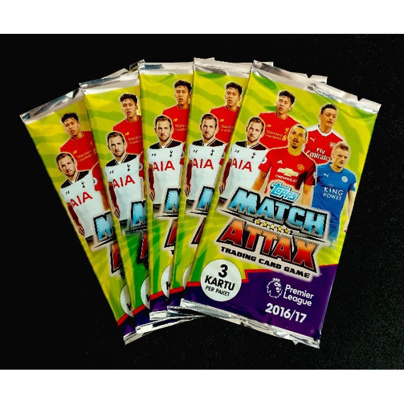 (Sealed Pack) ซองสุ่มการ์ดฟุตบอล แมตซ์แอทแทค ฤดูกาล 2016/2017 ( MATCH ATTAX 2016/2017 TRADING CARD G