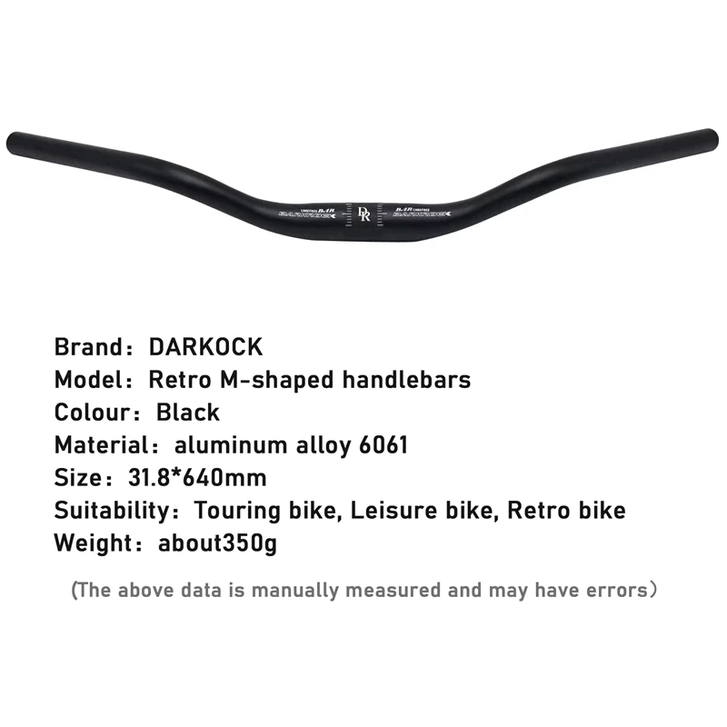 แฮนด์จักรยาน DARKROCK M Handlebar Black (Oversize) ใช้ในเมือง ชีวิตประจำวัน ใช้ทัวร์ริ่ง ก็สบายๆ thumbnail 6