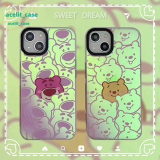 ❤️ส่งของขวัญ❤️ เคสไอโฟน 11 12 13 14 Pro Max เลเซอร์ สไตล์คู่รัก แฟชั่น การ์ตูน สไตล์คู่รัก Case for iPhone สไตล์วรรณศิลป