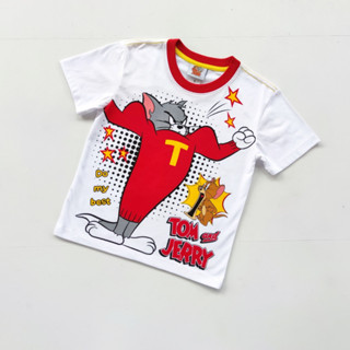 เสื้อคอกลมผ้าคอตตอน พิมพ์ลายทอมแอนด์เจอรี่ TJ660374(S-XL)