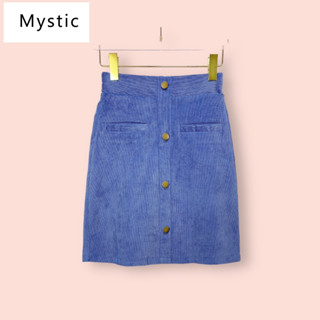 กระโปรง MyStic ผ้าลูกฟูกกำมะหยี่ ไซด์ -  1   เอว 24-30 สะโพก 36 ยาว 19.5 นิ้ว กระโปรงทรงสวยน่ารักมาก ผ้าสวย