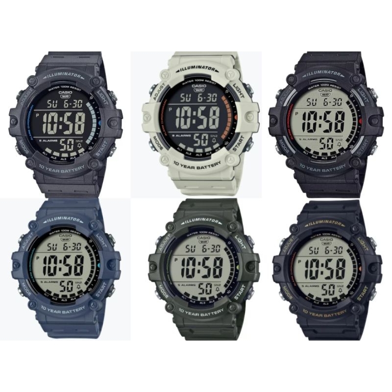 นาฬิกาCaisoแท้ดิจิตรอนรุ่นใหม่หน้าจอขนาดใหญ่ AE-1500 กันน้ำ 100m.ของแท้ รับประกัน 1 ปี