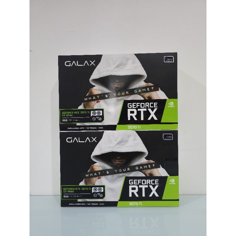 VGA (การ์ดแสดงผล) GALAX GEFORCE RTX 3070 TI EX (WHITE) (1-CLICK OC) - 8GB GDDR6X มือสอง ประกันศูนย์ไทย