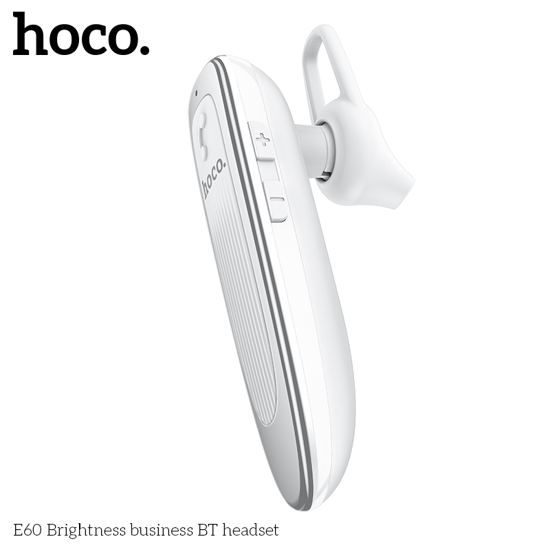 HOCO E60 หูฟังโมโน สมอลทอล์ค BT 5.0 แบตอึด สแตนด์บาย 200 ชม. คุยต่อเนื่อง 10ชม. ใส่สบายเข้ากับใบหู หูฟังบลูทูธ hc3
