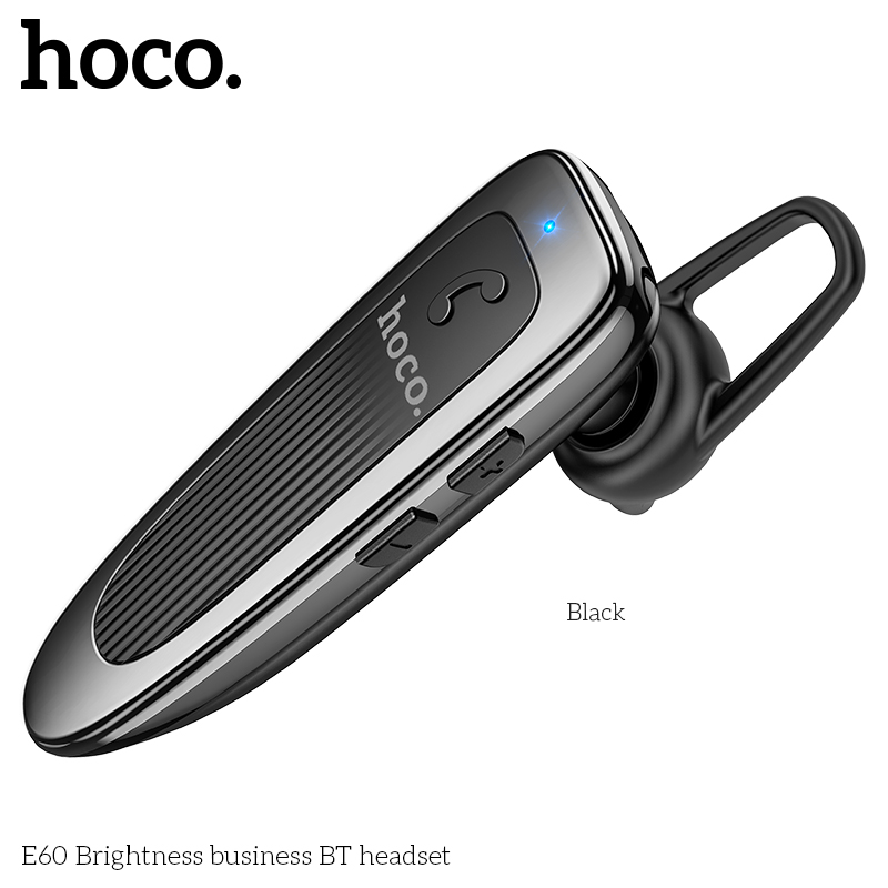 HOCO E60 หูฟังโมโน สมอลทอล์ค BT 5.0 แบตอึด สแตนด์บาย 200 ชม. คุยต่อเนื่อง 10ชม. ใส่สบายเข้ากับใบหู หูฟังบลูทูธ hc3