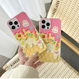 เคส สำหรับ ไอโฟน เคสซิลิโคน สินค้าพร้อมส่งจากไทย สำหรับ Iphone 14 13 12 11 Pro max เคสไอติมluck TPU-S1315