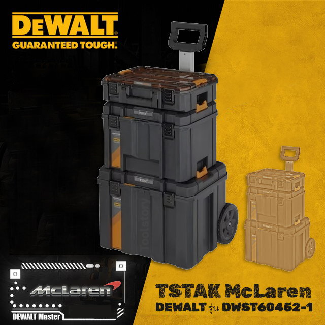 DEWALT TSTAK Mclaren ชุดกล่อง 3 ใบ DWST60452-1