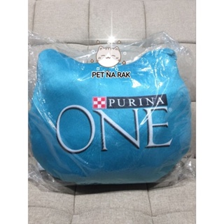 "สินค้าพรีเมี่ยม" หมอนหน้าแมวนุ่มนิ่มใบใหญ่ แบรนด์ Purina One สีสวย