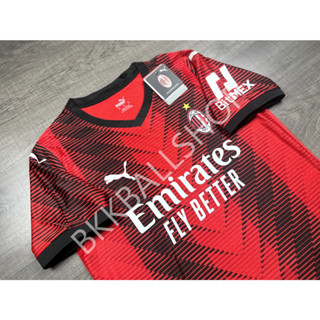 [Player] - เสื้อฟุตบอล AC Milan Home เอซี มิลาน เหย้า 2023/24 เกรดนักเตะ