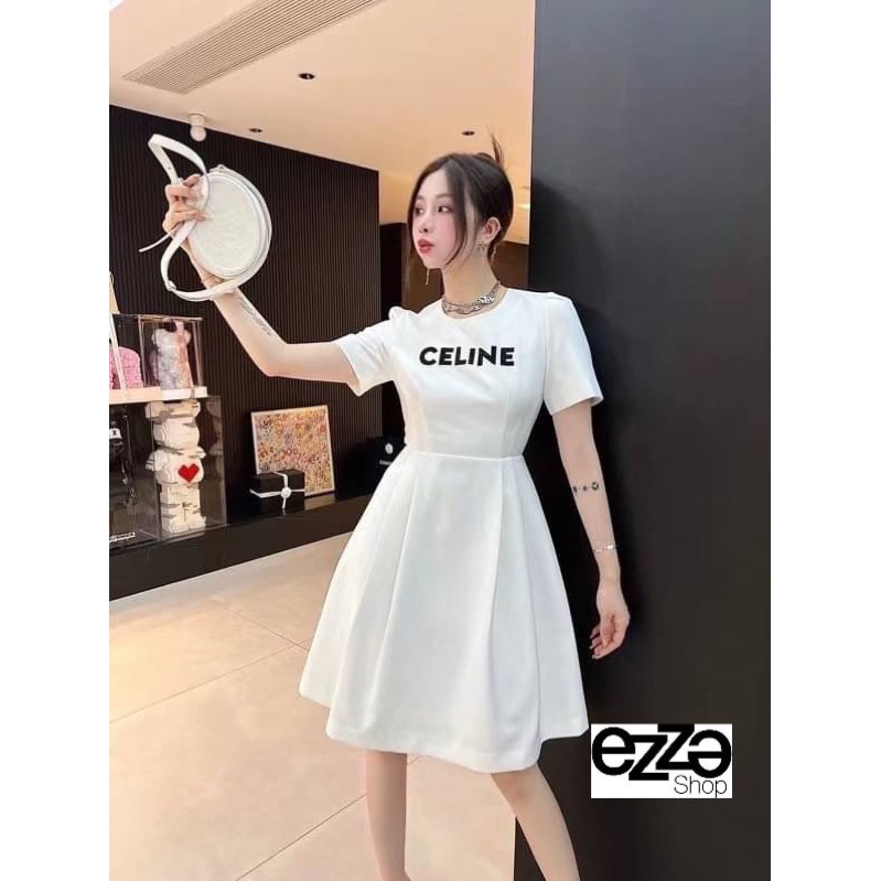 C LINE LOGO MIDI DRESS
