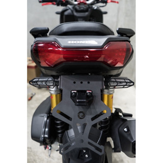 ท้ายสั้น ADV160 GTRS สีดำ พาวเดอร์โค้ด มีช่องติดป้ายทะเบียน
