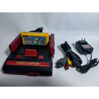 Famicom Custom Black แท้ Japan ชุดไฟไทยพร้อมเล่น ตลับมารีโอ้ แท้ Japan ระบบ AV SFC จอยไมค์ดัง