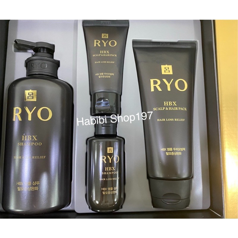 (พร้อมส่ง)Ryo Premium Ginseng Shampoo Set