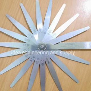 ฟิลเลอร์เกจ 4นิ้ว 17ใบ ขนาด 0.02-1.00mm Feeler Gage 4" (100mm) INSIZE 4602-17 อินไซส์ ฟิลเลอเกจ