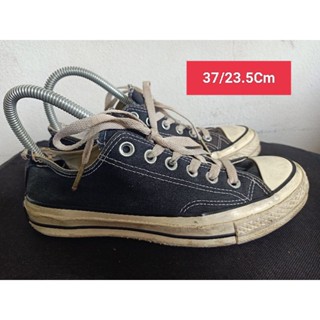 Converse Size 37 ยาว 23.5 Cm  รองเท้ามือสอง ผู้หญิง เท้าเล็ก  ผ้าใบ สวม แฟชั่น ลำลอง เที่ยว