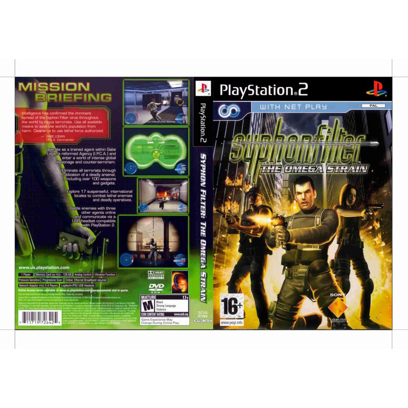 แผ่นเกมส์Ps2 - Syphon Filter: The Omega Strain