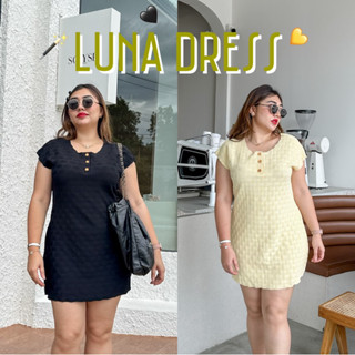 Lady M | Luna dress เดรสผ้ายืดสาวอวบ