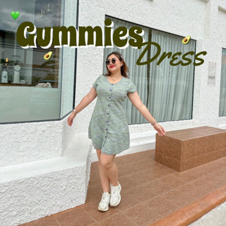 Lady M |Gummies dress เดรสสาวอวบผ้ายืด