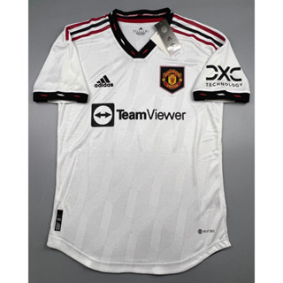 SALE !!! เสื้อบอล 2022-23 เพลเย่อ แมนยู เยือน สีขาว  Player Man U Away Cecat