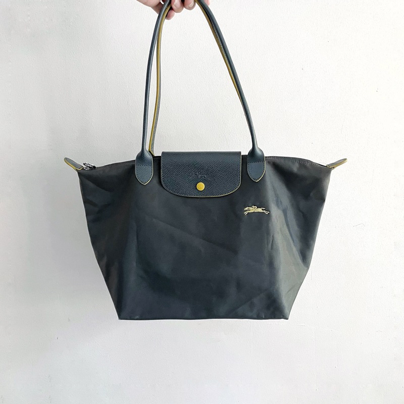 (used) Longchamp Le Pliage Club Tote Bag "M”หูยาว