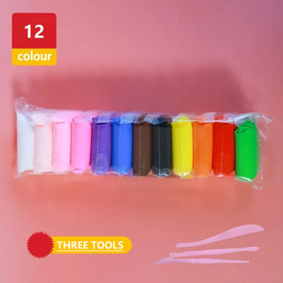 ดินเบาแพ็ค ทรายวิทยาศาตร์ ทรายเด็ก 12 สี พร้อมอุปกรณ์สำหรับปั่น ไม่ติดมือ สีสันสวย ไร้สารเคมี ปลอดภัยไร้สารพิษ 1112/1136