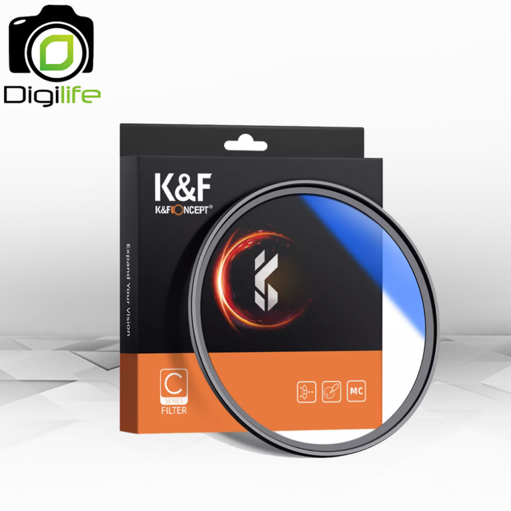K&F Concept Filter HMC UV มัลติโค้ด ขนาด 37, 40.5, 43, 46, 49, 52, 55, 58, 62, 67, 72, 77, 82 mm.