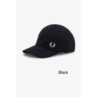 Fred Perry Pique Cap in Black/ Navy