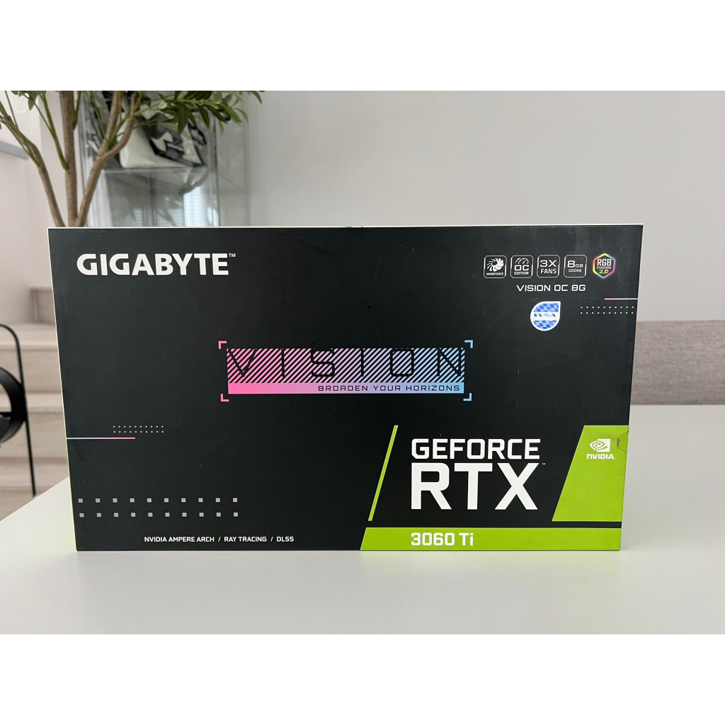 การ์ดจอ RTX 3060 TI GIGABYTE VISION (มือสอง)