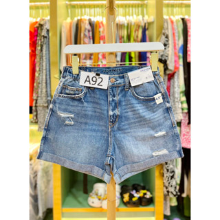🌈Arizona💯 กางเกงยีนส์ขาสั้น  curvy midi short hi-rise👑รหัสสินค้า A92🌈