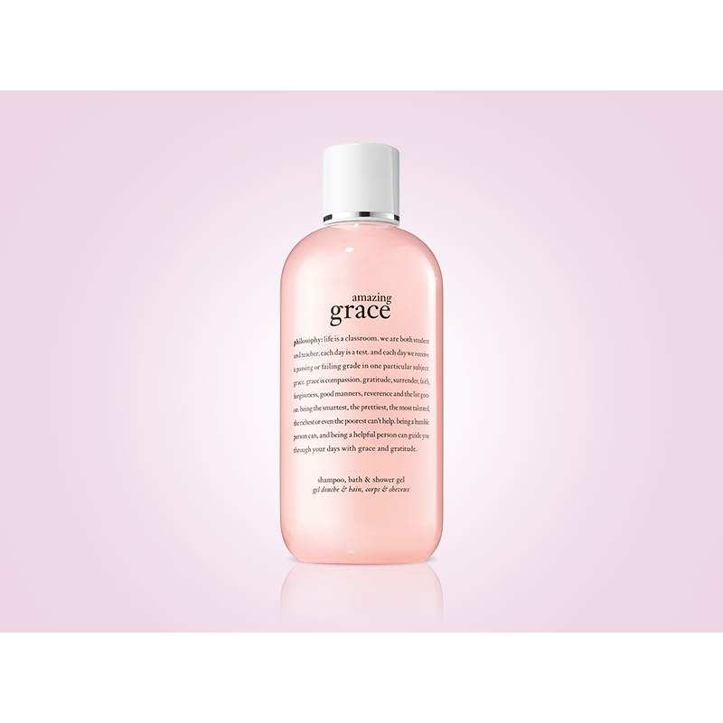 Philosophy Amazing Grace Shampoo Bath & Shower Gel 240ml/480ml. ครีมอาบน้ำกลิ่นหอมหวานคลาสสิค ใช้ได้แบบ 3in1