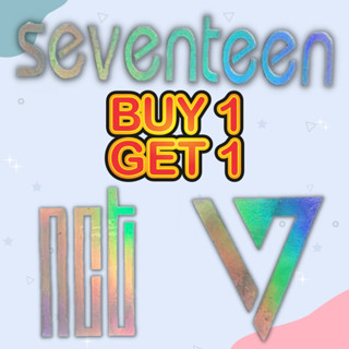 🆓1 FREE 1🆓 Sticker โฮโลแกรม Seventeen NCT