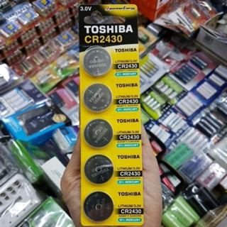 ถ่าน Toshiba CR2430, DL2430, ECR2430 Lithium 3V ของใหม่ ของแท้