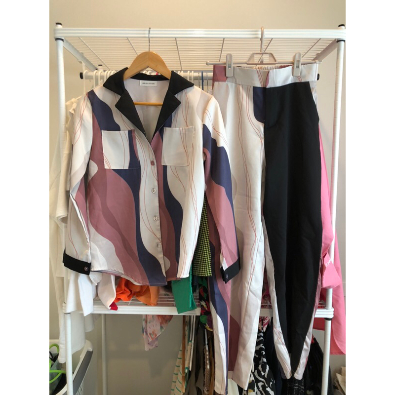 #Akara set เสื้อกางเกง size M อก 38 เอว28สะโพก38