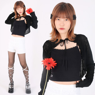 kome.girls เสื้อคาร์ดิแกนผูกโบว์ รุ่น Yuri Cardigan