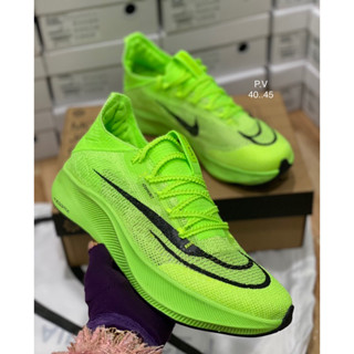 Nike Zoom Vaporfly next %(size40-45) Green Light รองเท้าวิ่ง