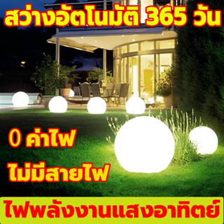 สว่างอัตโนมัติ 365 วัน โคมไฟสนามหญ้า ไฟปักสนาม  โคมไฟปักสนามโซล่าเซลล์ Outdoor garden light โคมไฟหัวเสาโซล่าเซลล์ กันน้