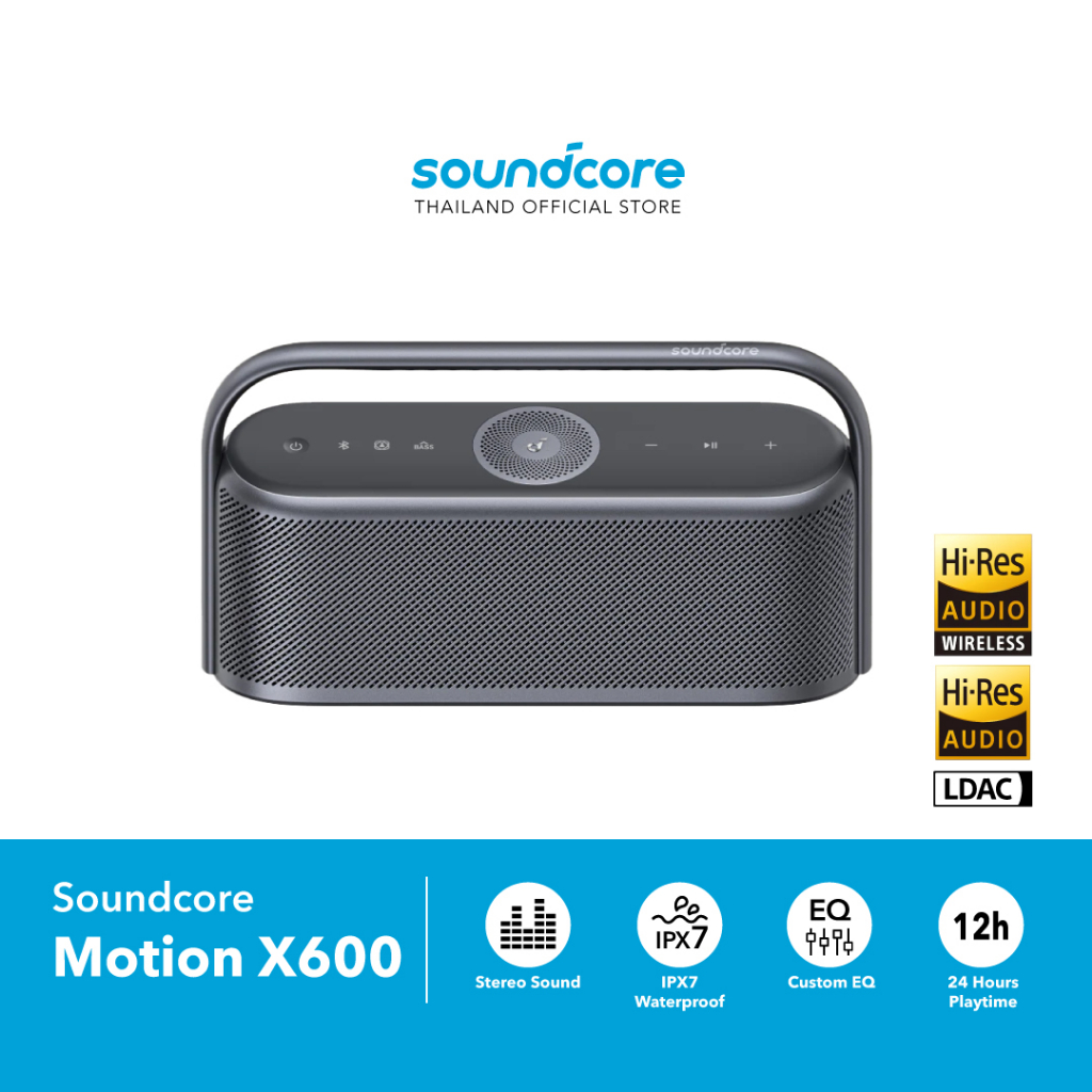 Soundcore Motion X600 ลำโพงบลูทูธ Spatial Audio The World's First Portable High-Fidelity